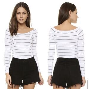 Rocky Barnes 360 Sweater Striped Sweater Women’s Sz XS White Black